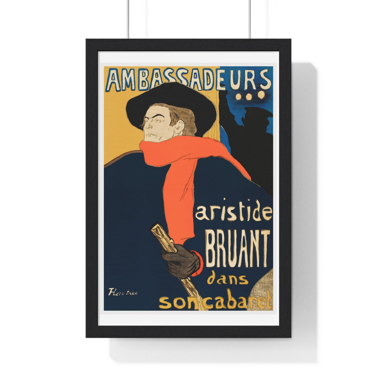 Ambassadeurs: Aristide Bruant dans son cabaret (1892) print in high resolution by Henri de Toulouse–Lautrec. Original from Minneapolis Institute of Art.