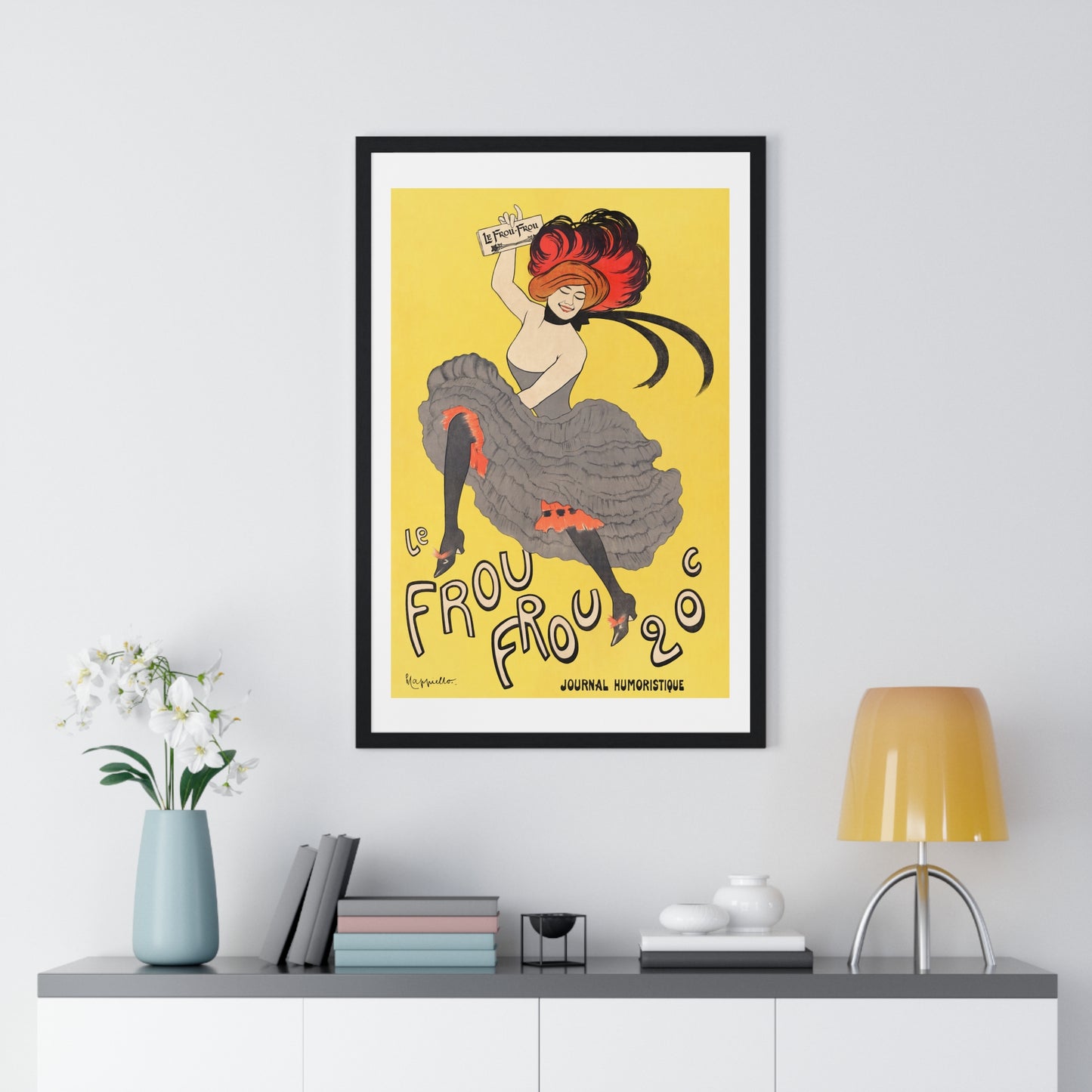 Le Frou Frou 20', journal humoristique (1899) print by Leonetto Cappiello - Framed Poster