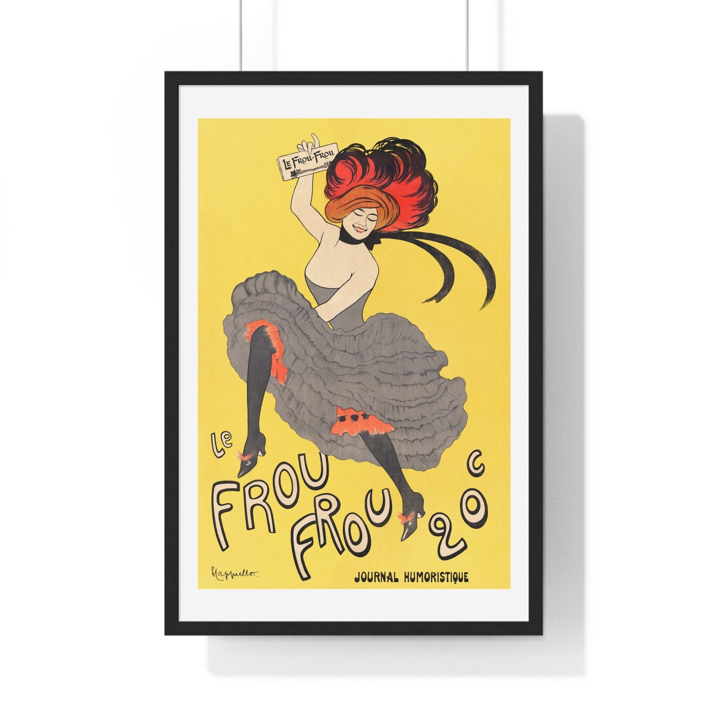 Le Frou Frou 20', journal humoristique (1899) print by Leonetto Cappiello - Framed Poster