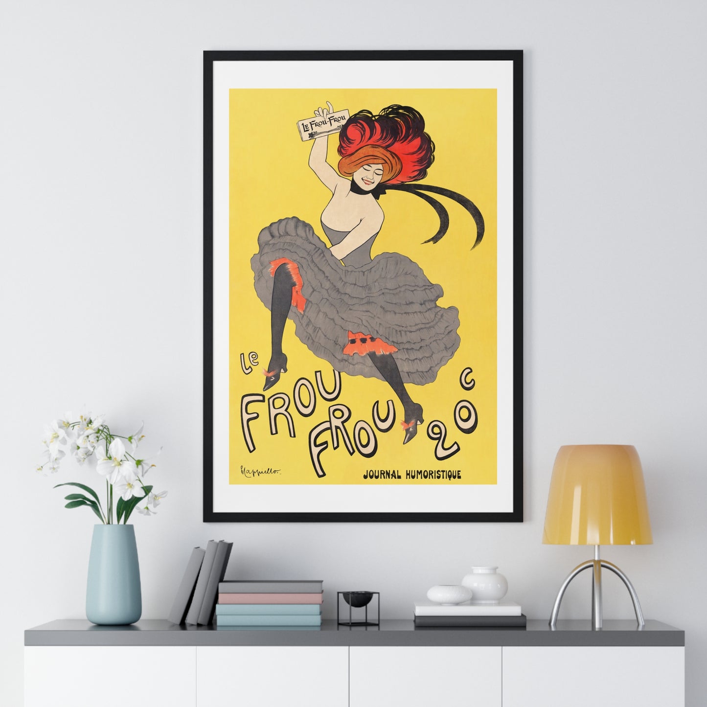 Le Frou Frou 20', journal humoristique (1899) print by Leonetto Cappiello - Framed Poster