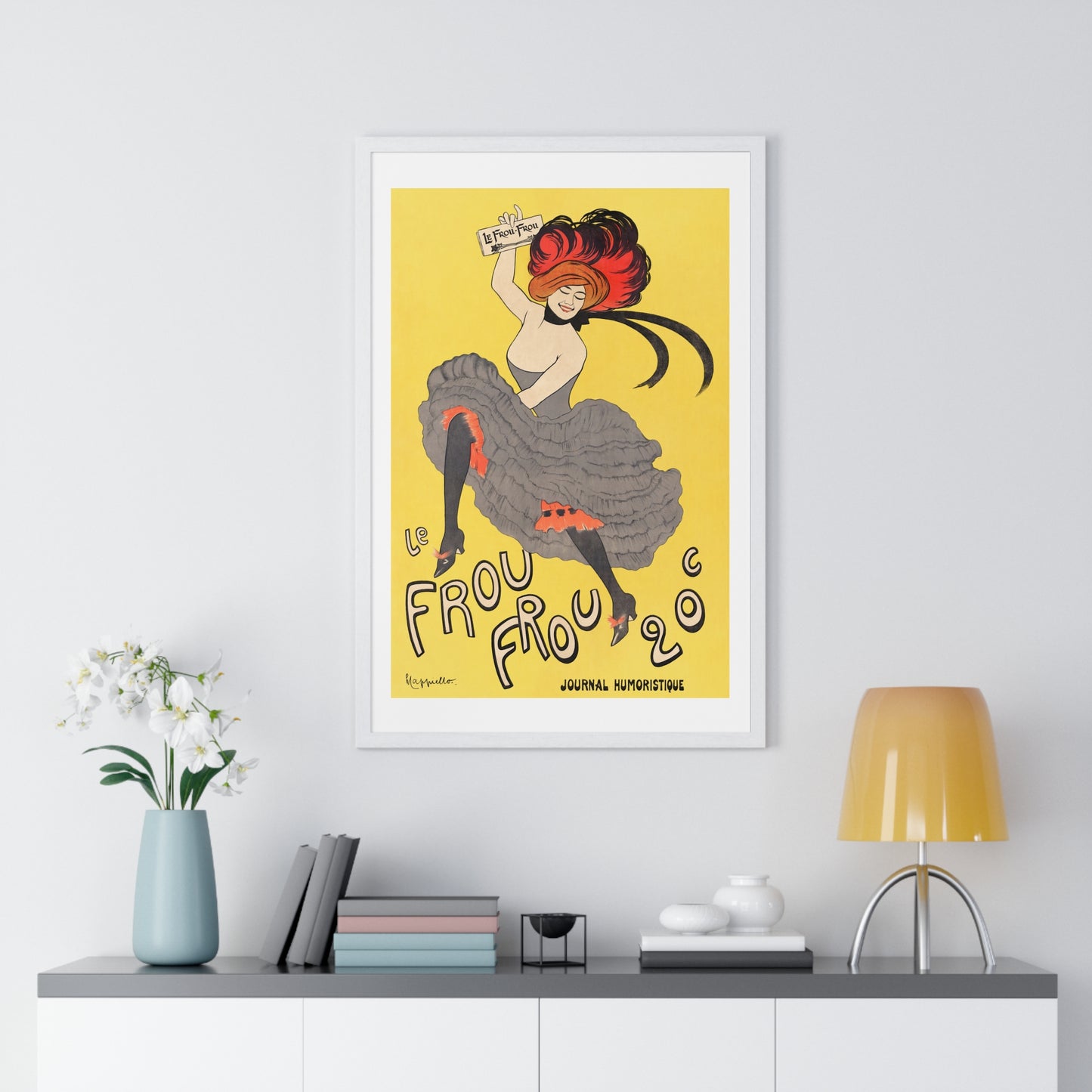 Le Frou Frou 20', journal humoristique (1899) print by Leonetto Cappiello - Framed Poster