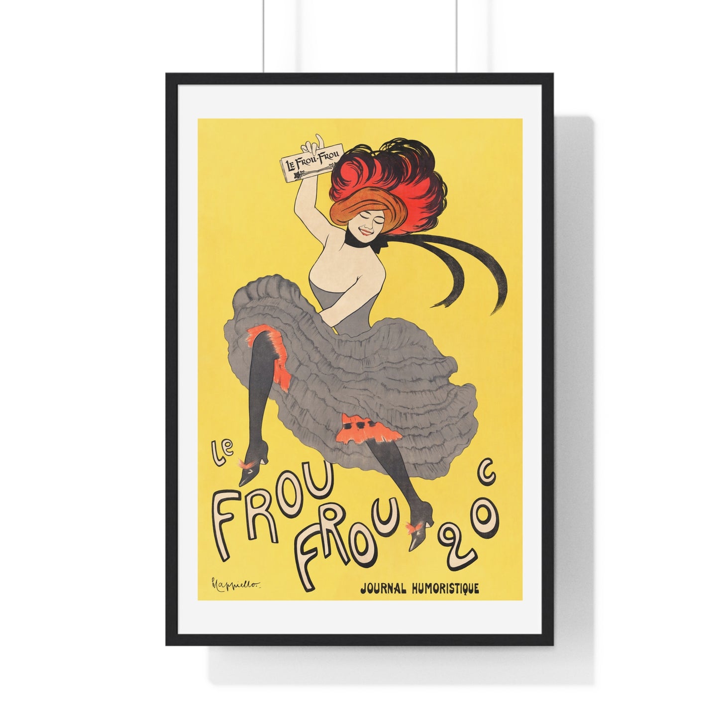 Le Frou Frou 20', journal humoristique (1899) print by Leonetto Cappiello - Framed Poster