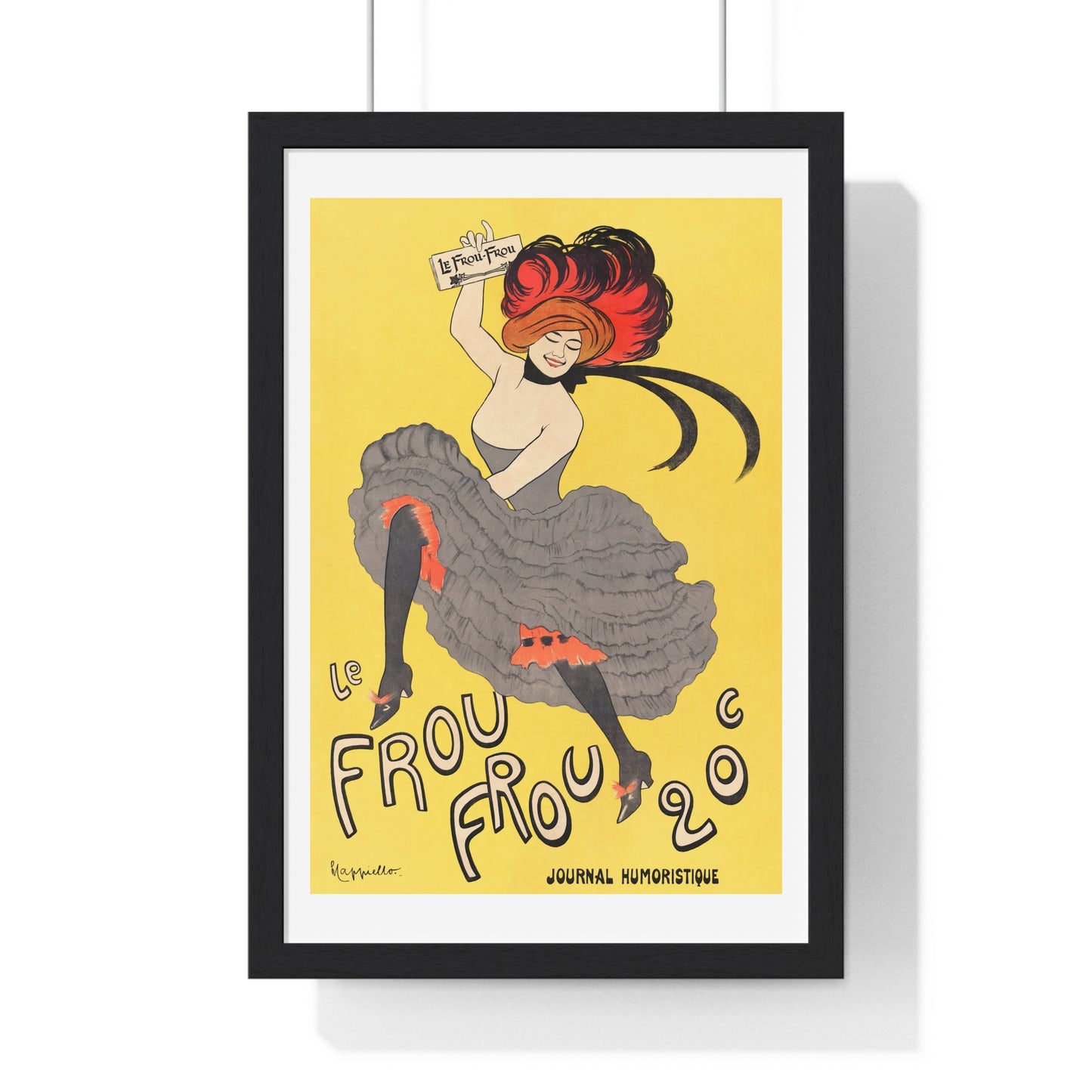 Le Frou Frou 20', journal humoristique (1899) print by Leonetto Cappiello - Framed Poster